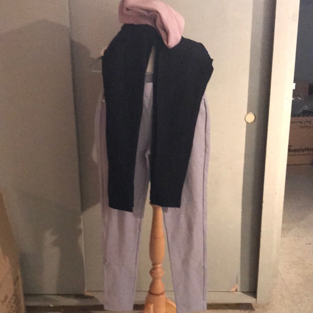 Slip on pant lot size small Michael Kors gray Kay Unger black (2) Rachel Zoe GUC